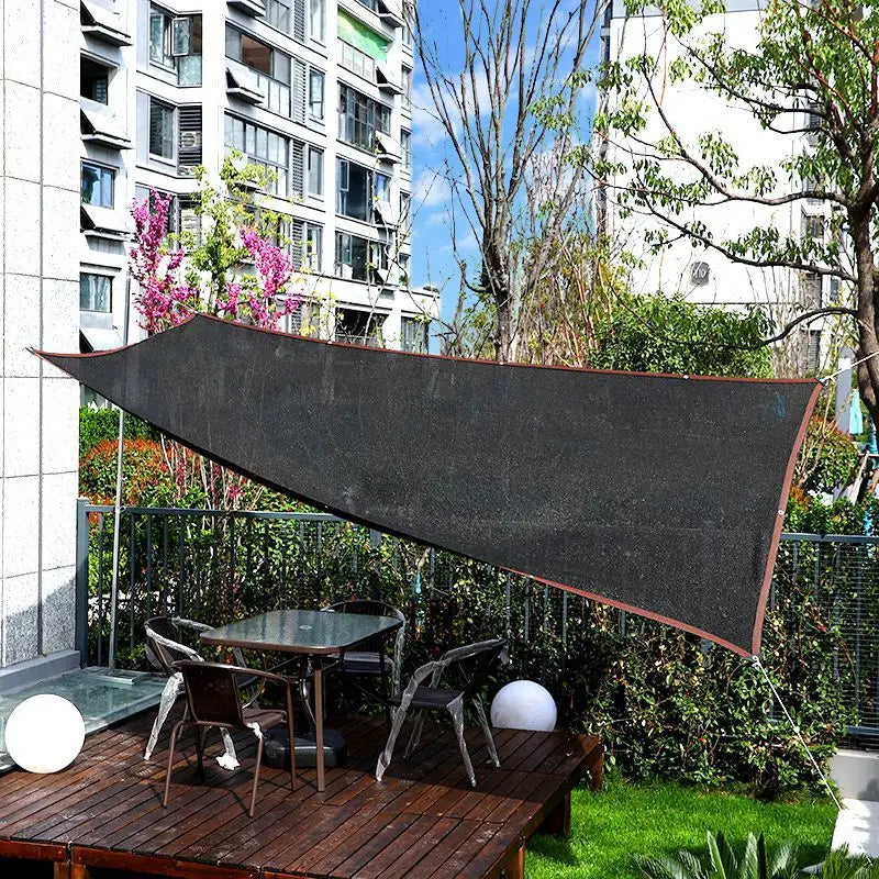 4x4m Camping Awning Tent  Summer Outdoor UV Protection Shade Membrane Sun Shade Net Car Tent Beach Privacy Sunscreen Mesh Cover