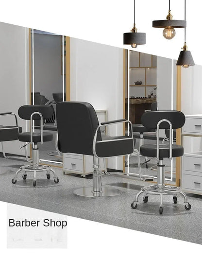 Beauty Stool,Hair Salon,Rotating Lift,Hair Salon Chair,Pulley,Nail Art, Hair Cutting, Round Stool, Exclusively for Beauty Salons