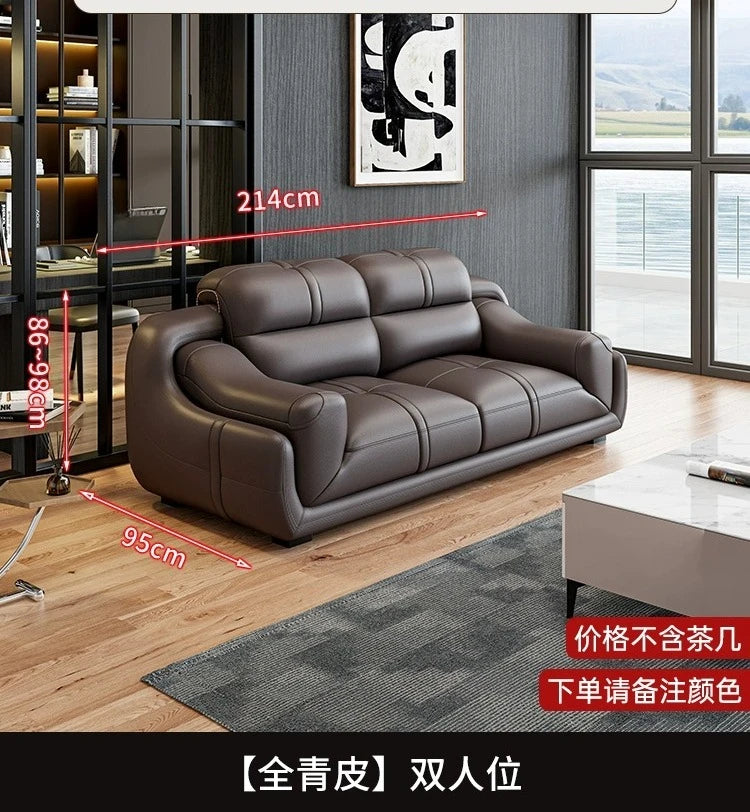 LH leather sofa first layer cowhide modern simple combination large and small apartment sofa
