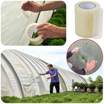 High Viscosity Greenhouse Film Repair Tape New Waterproof Rainproof Tarpaulin Repair Tape High Cold Resistance Awning Shed Tape
