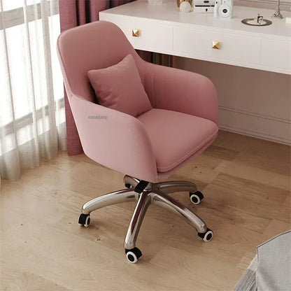 Modern pink Office Chairs Home Bedroom Leisure gaming chair for Office Furniture Comfortable Back Lift Swivel computer Chair K