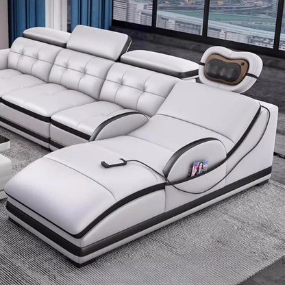 Modern Minimalist Sofa Electric Massage Chiar Floor Multifunctional Corner Sofa Lounges Relaxing Living Room Couch Furniture