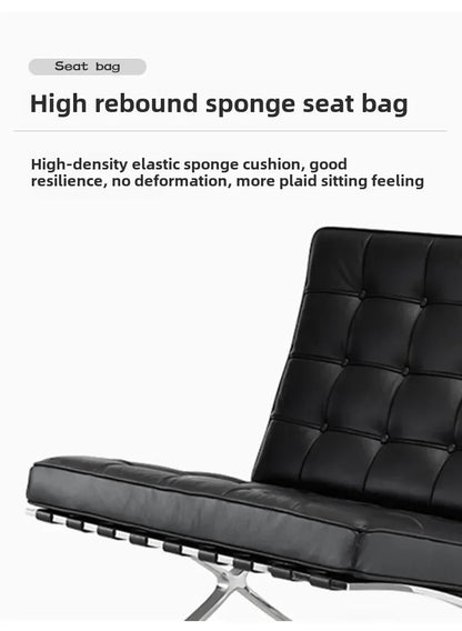 Nordic Single Barcelona Designer Star Same Leisure Simple High-end Luxury Leisure Chair Recliner Chair Modern Single Sofa Chair