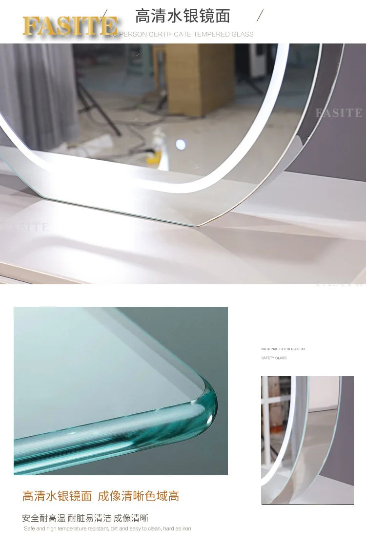 Double-sided mirror table for tgf barber shop, special for dyeing and ironing double-sided mirror hair salon for hair salon