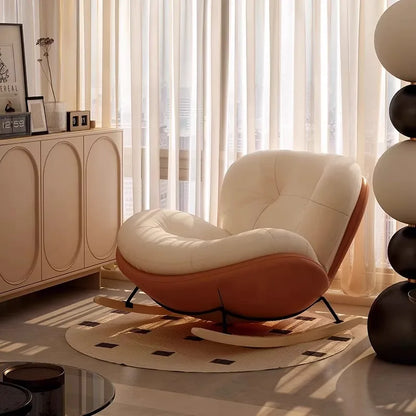 Unique Arm Chairs Rocking Lounge Salon Bedroom Lazy Relax Modern Reading Living Room Chairs Lounge Fauteuil Trendy Furniture