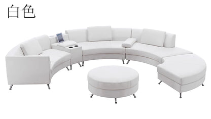 Minimalist curved sofa company lobby living room sofa combination