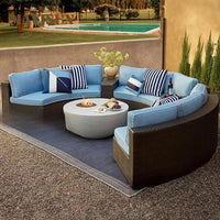 Campingaz Sofa Set House Garden Outdoor Lounge Set Simple Gray