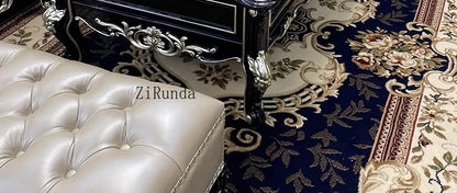 Solid wood coffee table, ebony piano paint high-end luxury solid wood tea table