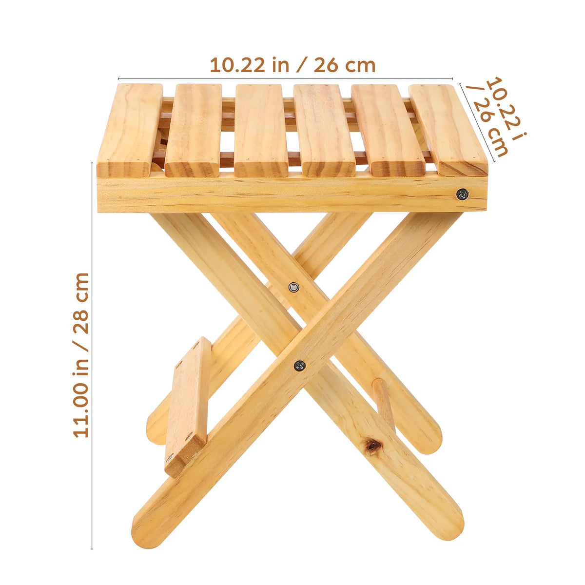 Folding Wooden Small Table Portable Outdoor Wine Table Stable Legs Simple Beautiful Design for Picnic Garden Party Serving Desk