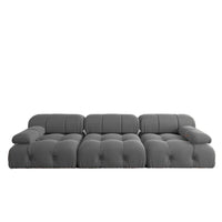 -Nordic Modern Modular Sofa Set Light Luxury Fabric Buckle Design Living Room Convertible Features Sponge Wood Foam Hotels