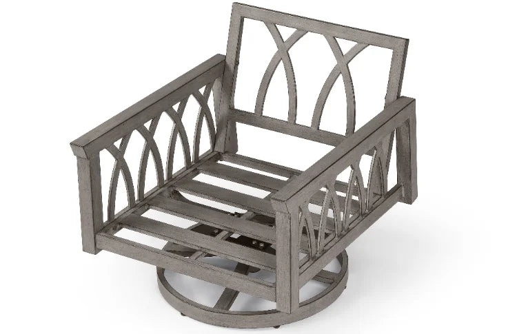 360 swivel chair for living room, family bar, swimming pool and dining room, aluminum garden sofa with cloth cushion