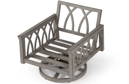 360 swivel chair for living room, family bar, swimming pool and dining room, aluminum garden sofa with cloth cushion