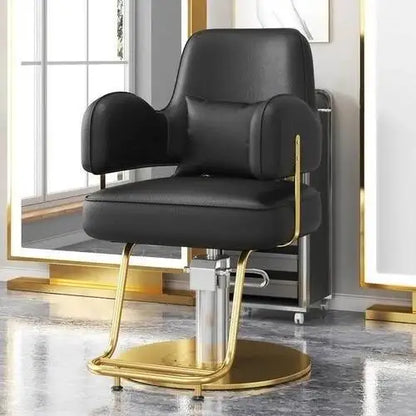 Style Durable Hair Salon European Barber Chairs Hairdressing Chair Dressing Room Back Armchair Recliner Cabeceros Furniture