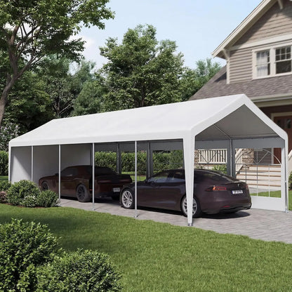 10x30 Party Tent Canopy, Heavy Duty Event Shelter Tent with Removable Sidewalls & Steel Frame, White Wedding Canopy for, Custom