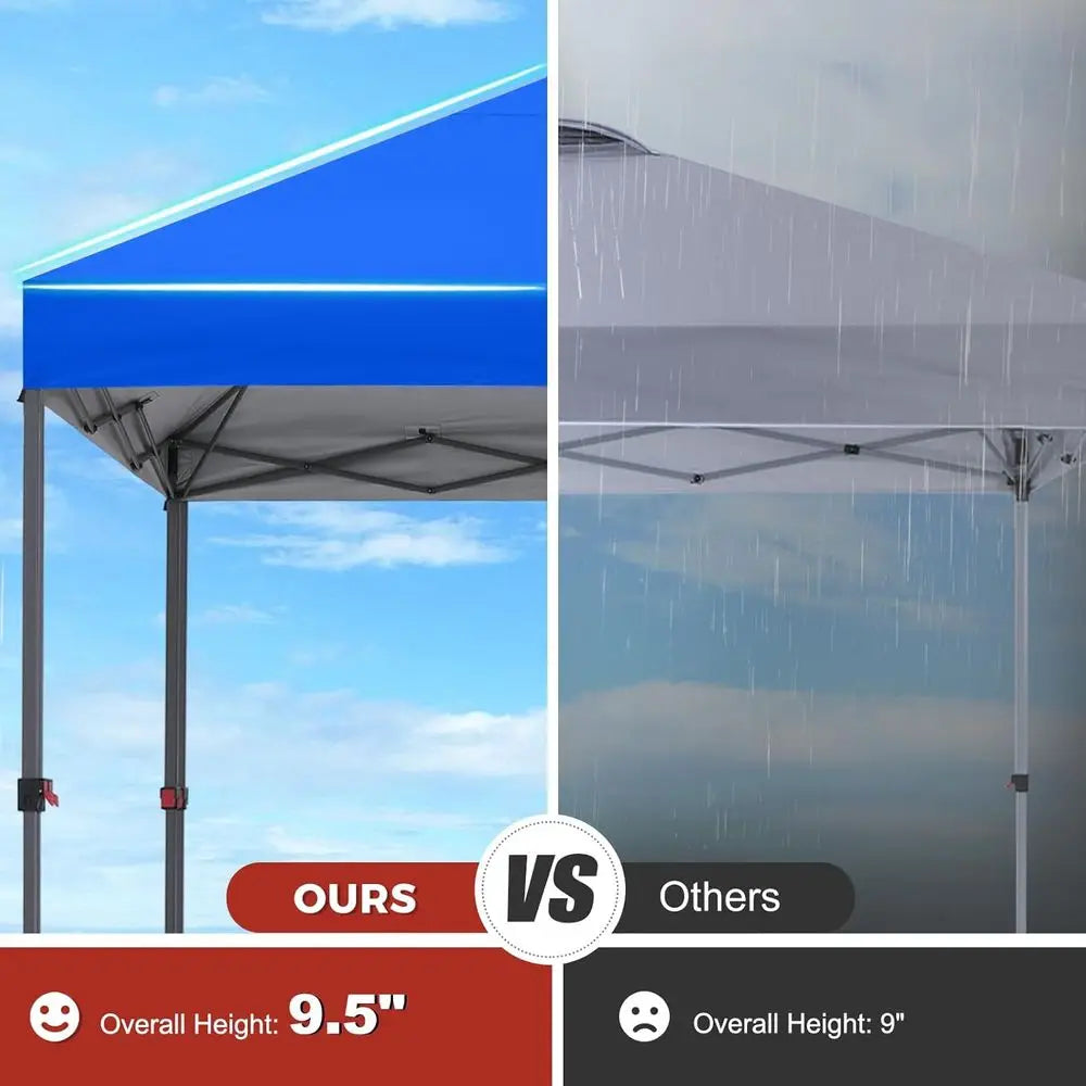 10x10 Outdoor Tent with Storage Sidewall and 4 Weights for Commercial Events - Royal Blue
