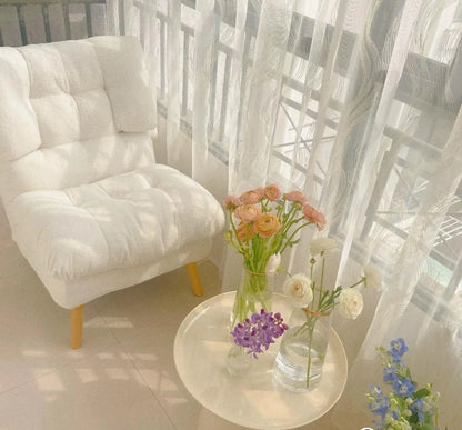 More Design Cheap Wholesale Modern Simple Velvet Comfortable Fabric Casual Reclining Wooden Lounge Living Room Chair