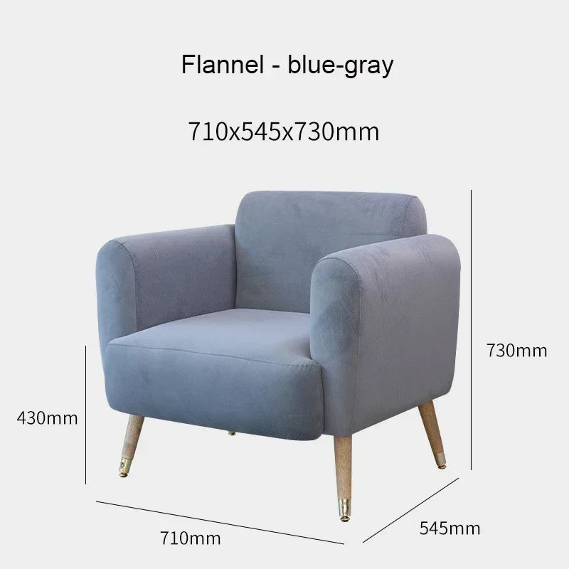 Modern Luxury Lazy Living Room Sofa Tatami Nursing Chair Single Simple Dormitory Sofa Bedroom Office  Home Furniture