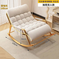 Recliner Rocking Chair Sitting and Sleeping Dual-purpose Double Lunch Break Chair Balcony Home Leisure Lazy Sofa Chair Ergonomic