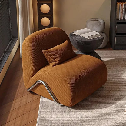 Nordic Velvet Living Room Chairs Lazy Comfortable Ergonomic Accent Living Room Chairs Italian Design Home Furniture Sillas LLLC