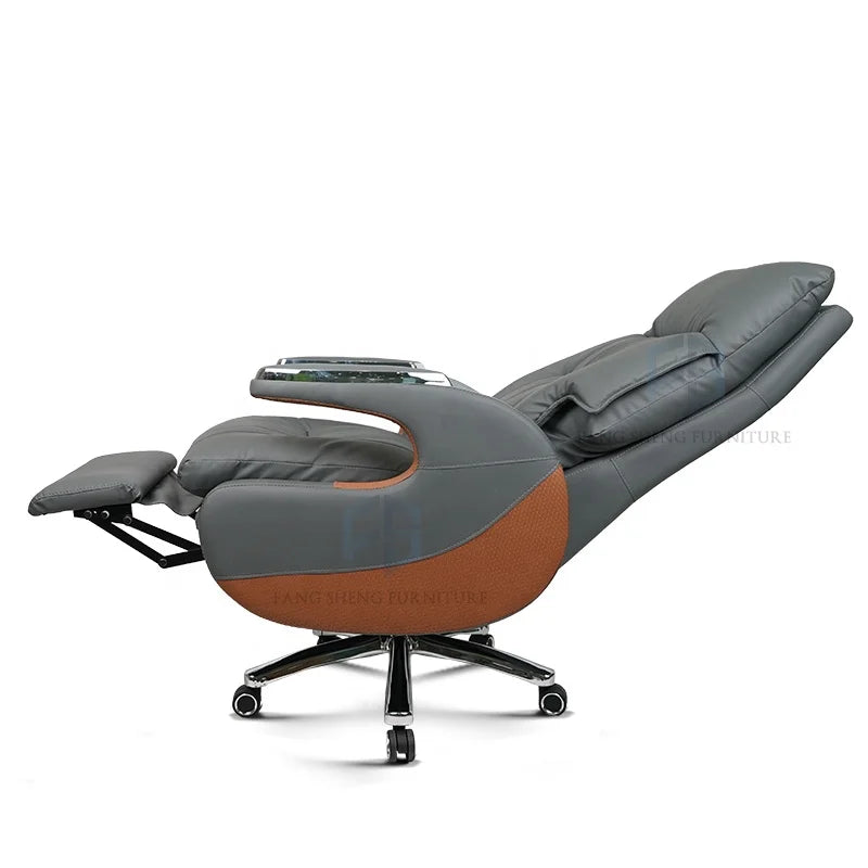 Chair Office Furniture Wholesale Luxury Modern Leather Ergonomic Boss Chair Office Chair  for Fat People