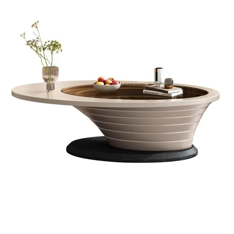 Petite et simple taille d'appartement, table à thé moderne de luxe légère 2025, haut de gamme, livraison une pièce
