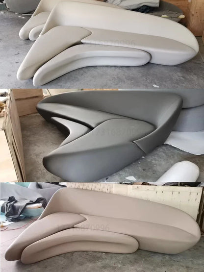 Formes inhabituelles canapé italien moderne combinaison système de lune canapé de luxe salon meubles de maison ensembles