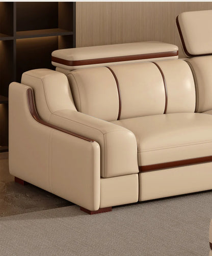 Interior Leather Design Living Room Sofa Storage Quality Comfortable Romantic Soft Leisure Multifunctional Sillon Cama Furniture