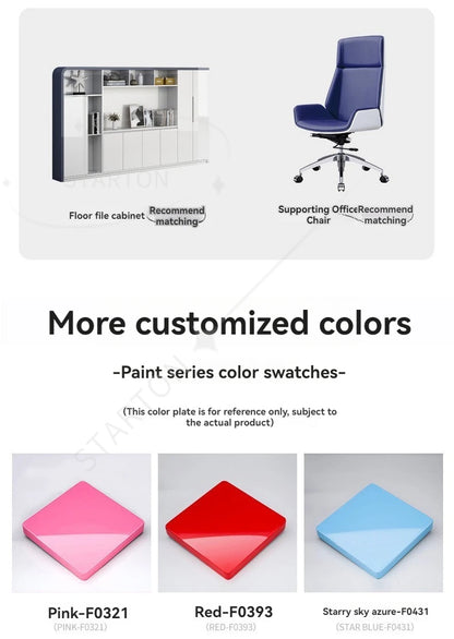 High End Luxury Modern L-shaped boss Executive Desk Furniture, Wooden Office Furniture, Executive Desk Design for Managers