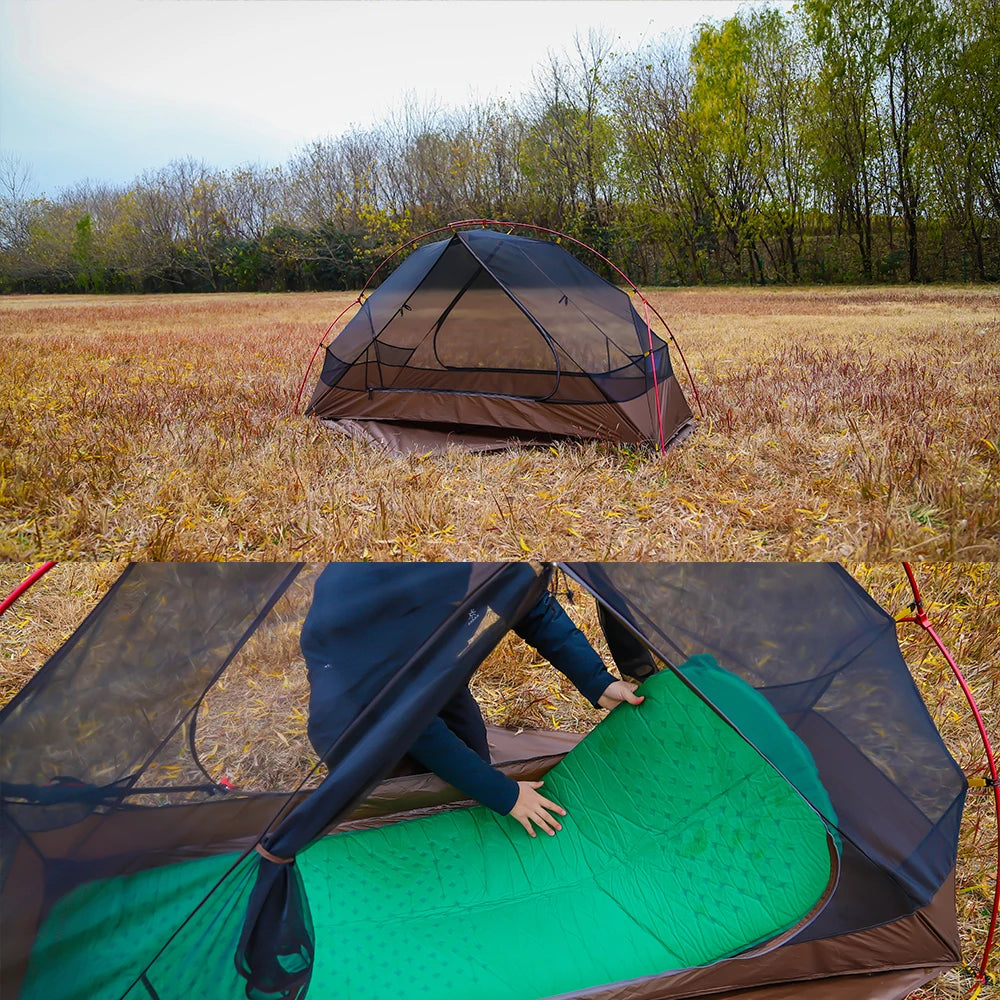 Fire-Maple Tropics Ultralight Backpacking Tent 1 Person 20D Waterproof Mountaineering Cycling Easy Setup Hiking with Camping Cot