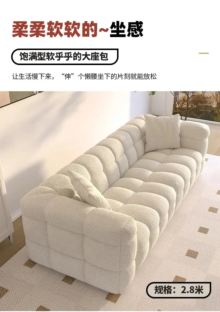 Classic Family Living Room Sofa Nordic Minimalist Comfortable Lounge
