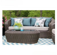 Aluminum Outdoor Garden Chair Rattan Furniture Set Rope Furniture Set Garden Sectional Sofa Set