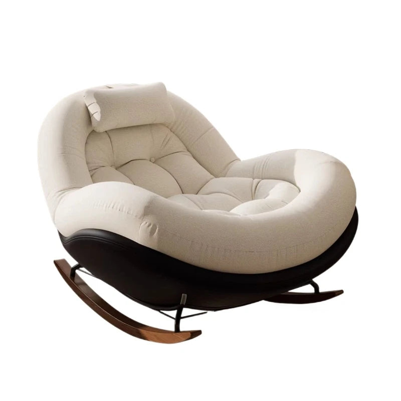 New Beanbag Chair Single Rocking Chair for Living Room Balcony Comfortable Upholstered Recliner