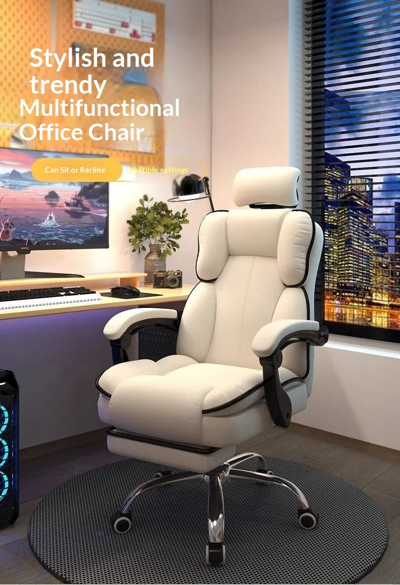 Ergonomic Office Chair Gaming High Back Computer Desk Chair Adjustable Lumbar Support Reclining Swivel Armrest Home Sillas