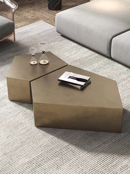 Stainless Steel Living Room Side Table Tea Table European Style Light luxury Household Use Alien Decoration Tea Table Side Table