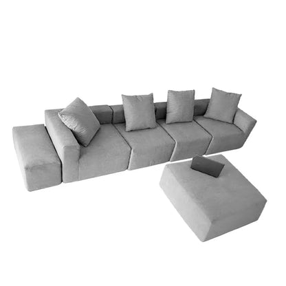 Popular  Modular Furniture - Strong Foam Support for Frameless Sofa. Combination of 6-seat Luxurious Living Room Compact Sofa.