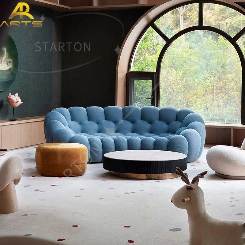 Bubble Beds Bedroom Furniture Sets Female Upholstered Cream Wind French Floor Bed Korean Princess Home King Queen Size Bed