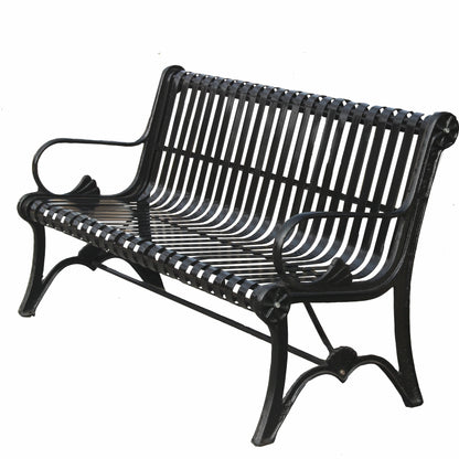 Park chairs, outdoor benches, cast iron leisure, wrought iron community chairs, double seats, courtyards, outdoor park benches
