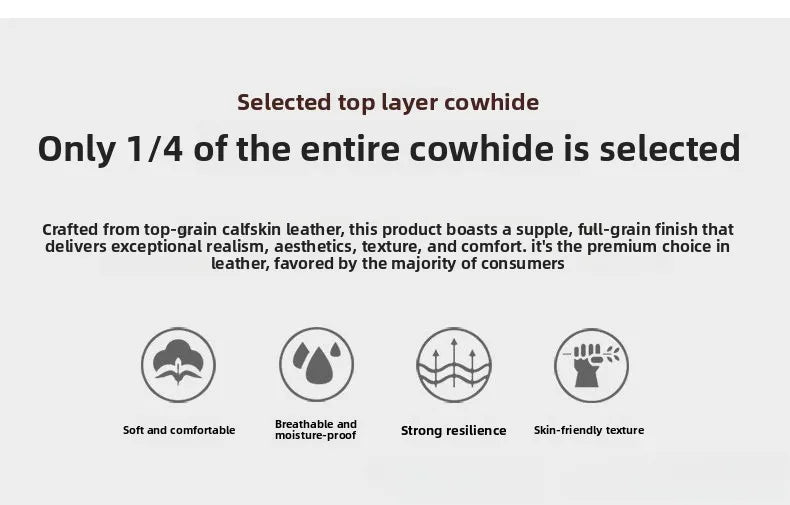 Nordic new creative leather sofa first layer cowhide modern living room sofa