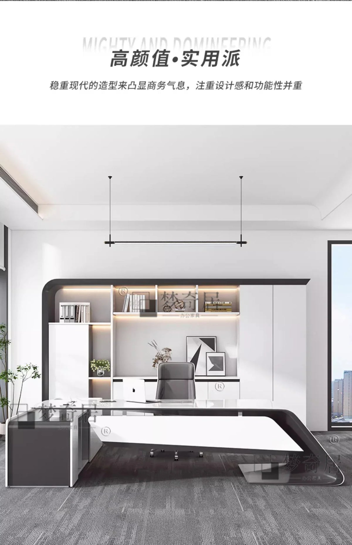 Asthetic Executive Luxury Desk Manager L Shaped Modern Designer Computer Table Organizer Workstation Escritorio Office Furniture