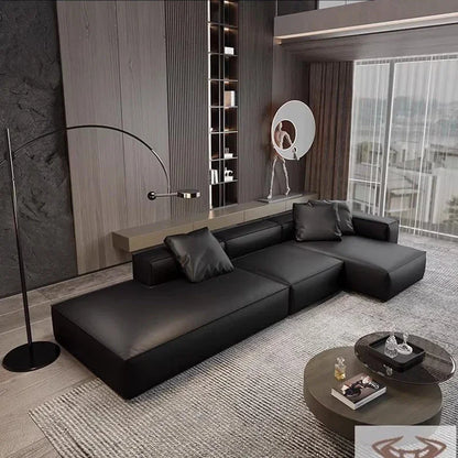 Nordic Minimalist Living Room Sofas Leather Sex Recliner Designer Lounge Sofas Garden Relaxing Designer Divano Salon Furniture