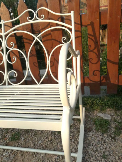 Foreign trade tail order clearance picking up leaks European backrest double chair outdoor courtyard leisure balcony bench park