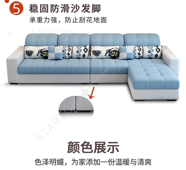 Minimalist Living Room Sofa, European Armchair Design, Wooden Modern Big Style, Nordic Italian Divano Soggiorno Home Furniture
