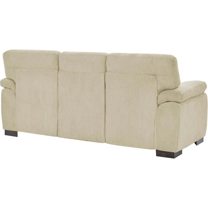 81" Modern Sectional Sofa Couch for Living Room, Upholstered Corduroy 3 Seater Sofa for Small Space Apartment, Deep Seat