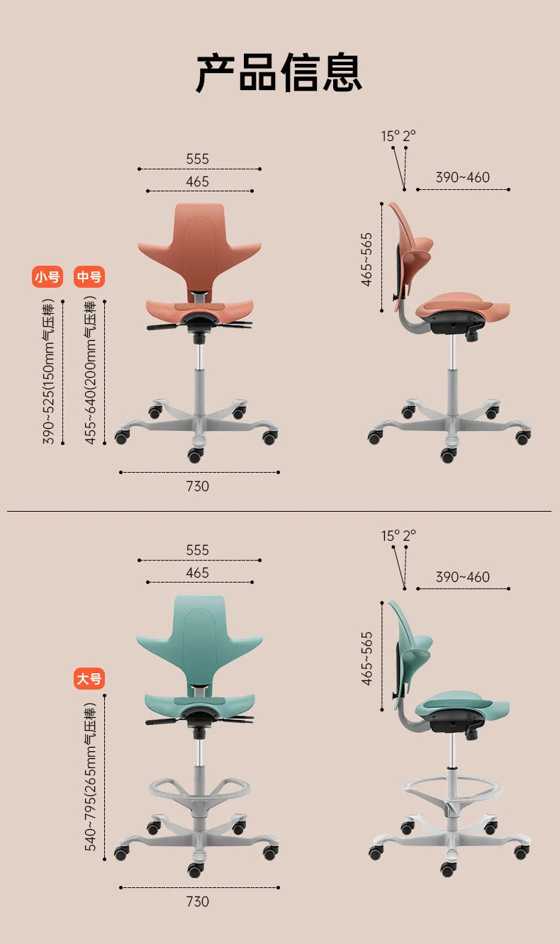 Back support Computer Office ergonomics Learning Dentist Saddle chair