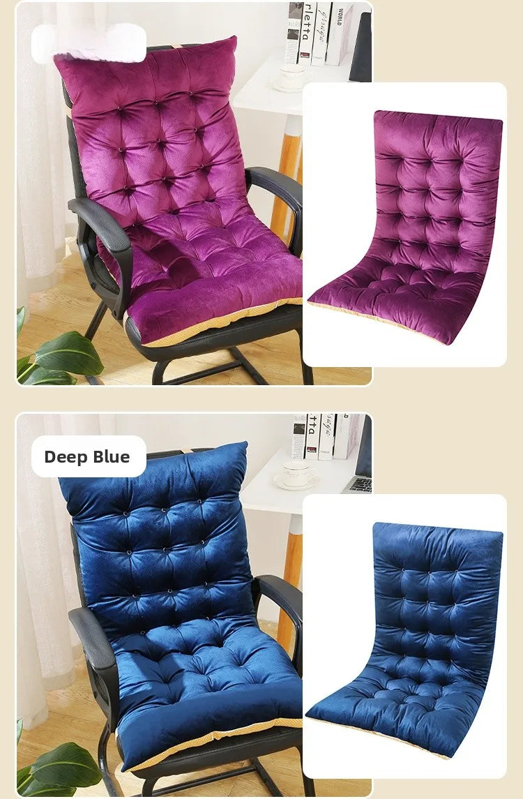 Thickened Chair Pad Backrest Pillow Foldable Bed Headboard Pillow Detachable Washable Modern Simple Style for Autumn And Winter