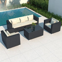 Outdoor villa courtyard sofa hotel B & B terrace waterproof sunscreen sofa furniture indoor and outdoor rattan weaving