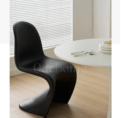 Dining chair Makeup stool Home Nordic minimalist high-end creative style plastic beauty chair