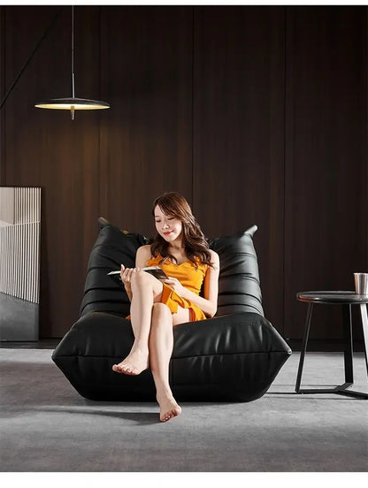 Oil wax leather caterpillar sofa, fashionable high-end atmosphere, living room, bedroom, shops and hotels can be used