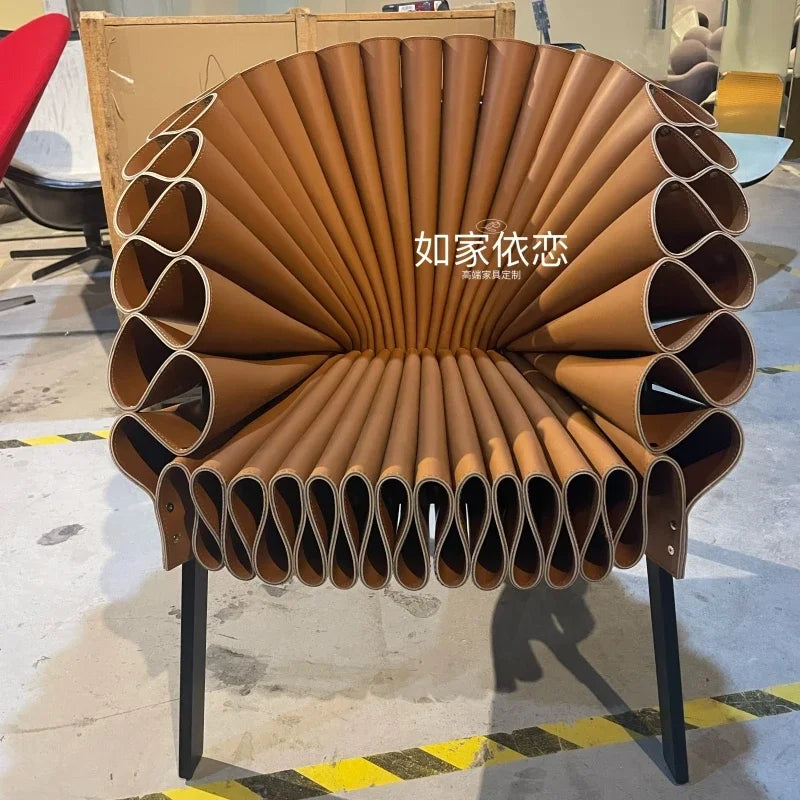 Nordic minimalist living room special-shaped single sofa chair