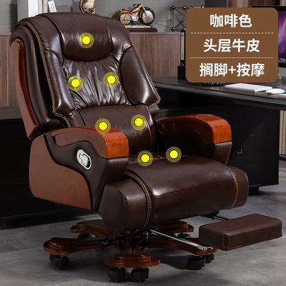 Nordic Swivel Office Chair Massage Footrest Lift High Quality Comfortable Armchair Aesthetic Design Silla Escritorio Furniture